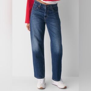 Levi's Dad Jean she’s nice dark wash Classic Blue Straight Leg Women's Jeans